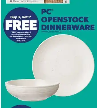 Real Canadian Superstore PC OPENSTOCK DINNERWARE offer