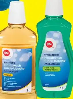 Real Canadian Superstore LIFE BRAND MOUTHWASH, 1 L offer
