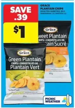 Real Canadian Superstore GRACE PLANTAIN CHIPS, 85 G offer