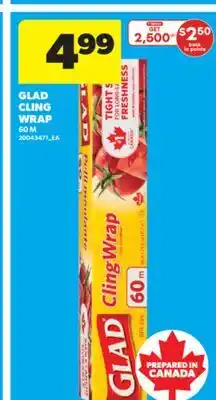 Real Canadian Superstore GLAD CLING WRAP, 60 M offer