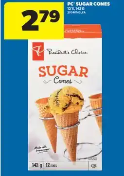 Real Canadian Superstore PC SUGAR CONES, 12' S, 142 G offer