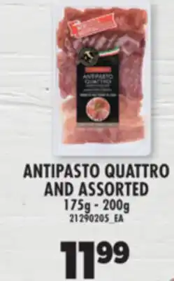 Real Canadian Superstore ANTIPASTO QUATTRO AND ASSORTED, 175g-200g offer