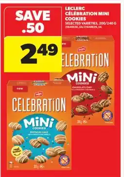 Real Canadian Superstore LECLERC CÉLÉBRATION MINI COOKIES, 200/240 G offer