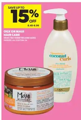 Real Canadian Superstore OGX OR MAUI HAIR CARE offer