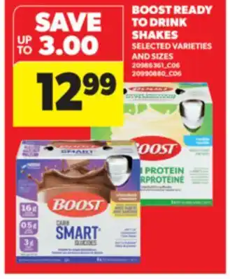 Real Canadian Superstore BOOST READY TO DRINK SHAKES offer