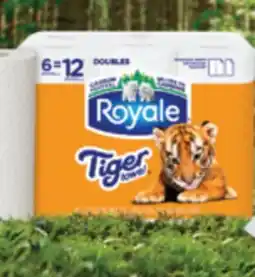 Real Canadian Superstore ROYALE TIGER TOWEL PAPER TOWELS 6 = 12 ROLLS offer