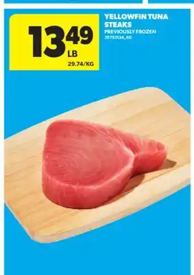 Real Canadian Superstore YELLOWFIN TUNA STEAKS offer