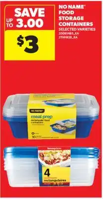 Real Canadian Superstore NO NAME FOOD STORAGE CONTAINERS offer