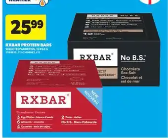 Real Canadian Superstore RXBAR PROTEIN BARS, 12X52 G offer