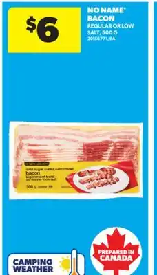 Real Canadian Superstore NO NAME BACON, 500 G offer