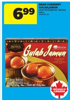 Real Canadian Superstore BRAR'S DESSERT GULAB JAMUN, 850 G offer