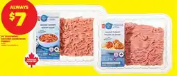 Real Canadian Superstore PC BLUE MENU GROUND CHICKEN OR TURKEY, 454 G offer