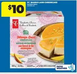 Real Canadian Superstore PC MANGO LASSI CHEESECAKE, 600 G offer
