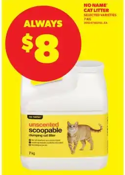 Real Canadian Superstore NO NAME CAT LITTER,7 KG offer