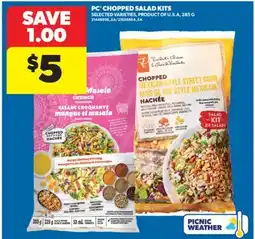 Real Canadian Superstore PC CHOPPED SALAD KITS, 285 G offer