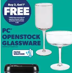 Real Canadian Superstore PC OPENSTOCK GLASSWARE offer