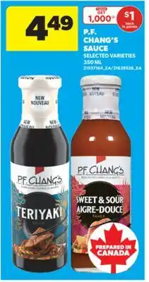 Real Canadian Superstore P. F. CHANG'S SAUCE, 350 ML offer