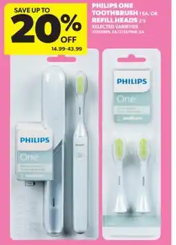 Real Canadian Superstore PHILIPS ONE TOOTHBRUSH 1 EA. OR REFILL HEADS 2' S offer