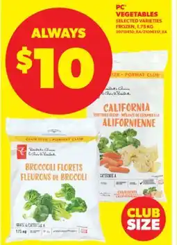 Real Canadian Superstore PC VEGETABLES, 1.75 KG offer