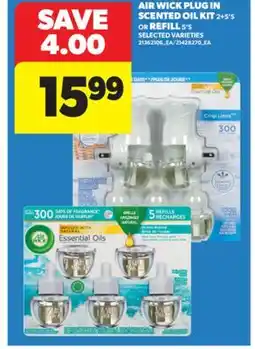 Real Canadian Superstore AIR WICK PLUG IN SCENTED OIL KIT 2 + 5' S OR REFILL 5' S offer