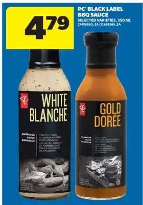 Real Canadian Superstore PC BLACK LABEL BBQ SAUCE, 350 ML offer
