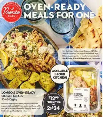 Longo's LONGO'S OVEN-READY SINGLE MEALS offer