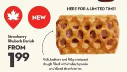Longo's Strawberry Rhubarb Danish offer