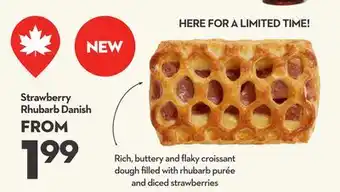 Longo's Strawberry Rhubarb Danish offer