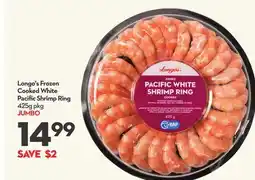 Longo's Longo's Frozen Cooked White Pacific Shrimp Ring offer