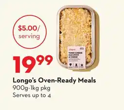 Longo's Longo's Oven-Ready Meals offer