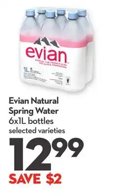 Longo's Evian Natural Spring Water offer