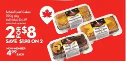 Longo's Schaaf Loaf Cakes offer