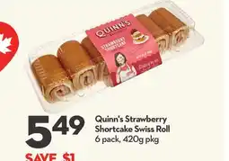 Longo's Quinn's Strawberry Shortcake Swiss Roll offer