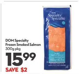 Longo's DOM Specialty Frozen Smoked Salmon offer