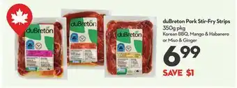 Longo's duBreton Pork Stir-Fry Strips offer