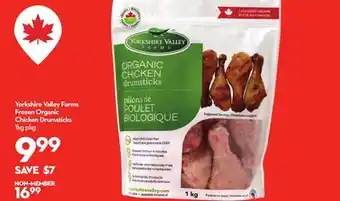 Longo's Yorkshire Valley Farms Frozen Organic Chicken Drumsticks offer