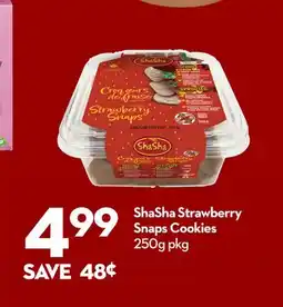 Longo's ShaSha Strawberry Snaps Cookies offer