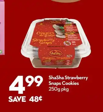 Longo's ShaSha Strawberry Snaps Cookies offer