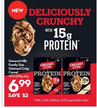 Longo's General Mills Family Size Oatmeal Crisp Cereal offer