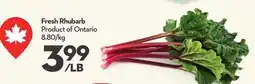 Longo's Fresh Rhubarb offer