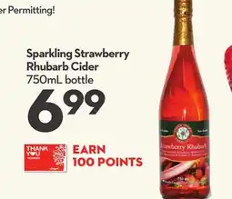 Longo's Sparkling Strawberry Rhubarb Cider offer