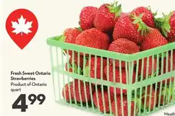 Longo's Fresh Sweet Ontario Strawberries offer