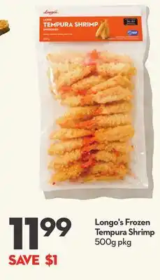 Longo's Longo's Frozen Tempura Shrimp offer