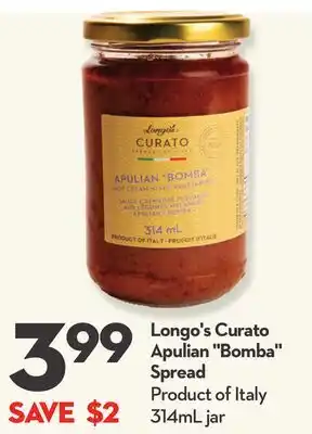 Longo's Longo's Curato Apulian Bomba Spread offer