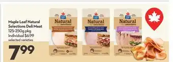 Longo's Maple Leaf Natural Selections Deli Meat offer