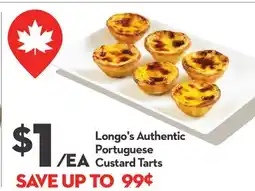 Longo's Longo's Authentic Portuguese Custard Tarts offer