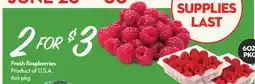 Longo's Fresh Raspberries offer