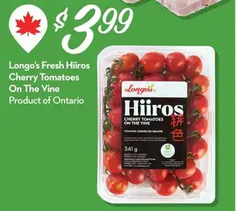 Longo's Longo's Fresh Hiiros Cherry Tomatoes On The Vine offer