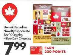 Longo's Donini Canadian Novelty Chocolate Bar offer