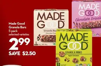 Longo's Made Good Granola Bars offer